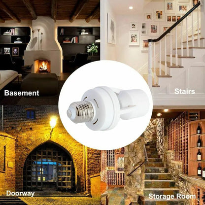 1pc Smart Motion Sensor Light Bulb Holder E27 PIR Induction Sensor Adapter Lamp Base Converter Automatic LED Switch AC 110V 220V