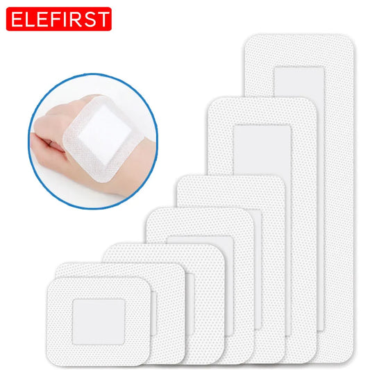 10pcs Sterile Dressing Waterproof Breathable Cushion Adhesive Plaster Wound Hemostasis Sticker First Aid Bandage Emergency Kit