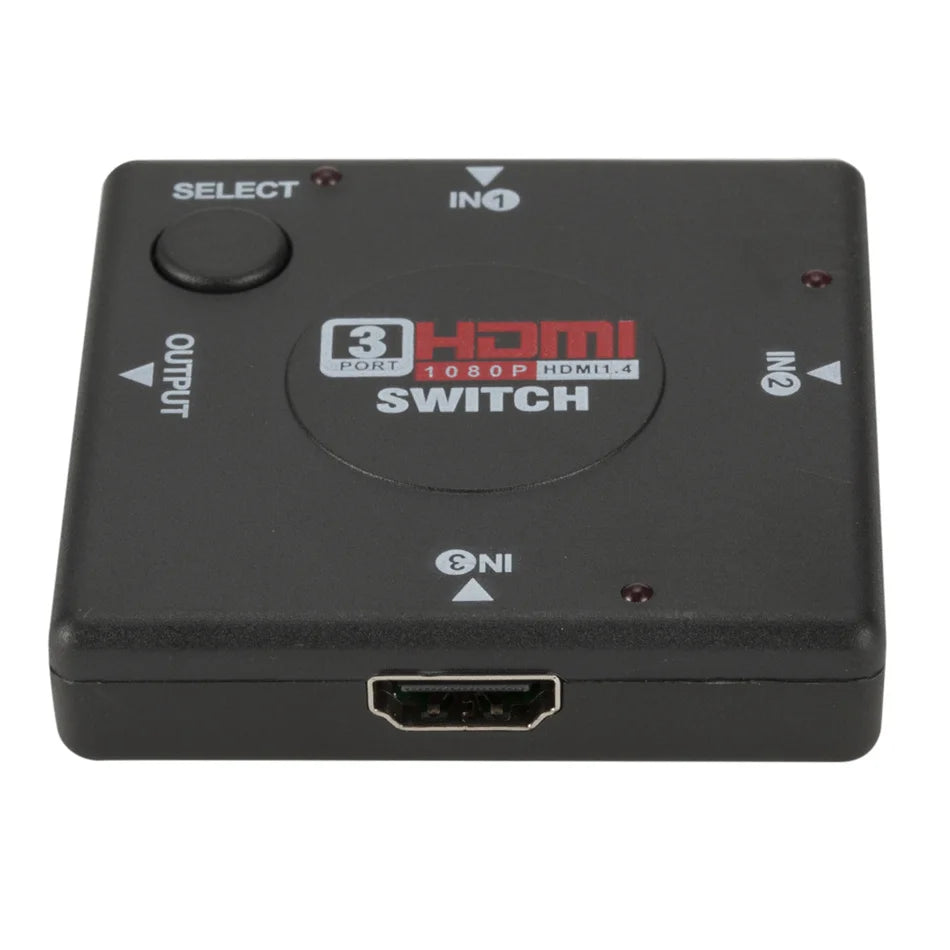 HDMI Switch 3 In 1 Out HDMI Switcher 3 Port Hub Box Auto Switch 3x1 1080p HD 3 in 1 out HDMI Splitter HUB for HDTV XBOX360 PS3