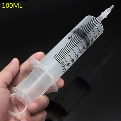 100mL / 150mL / 200mL Reusable Plastic Syringes Feeder Cleaning Douche Enema Nutrient Sterile Health Measuring Syringe Tools