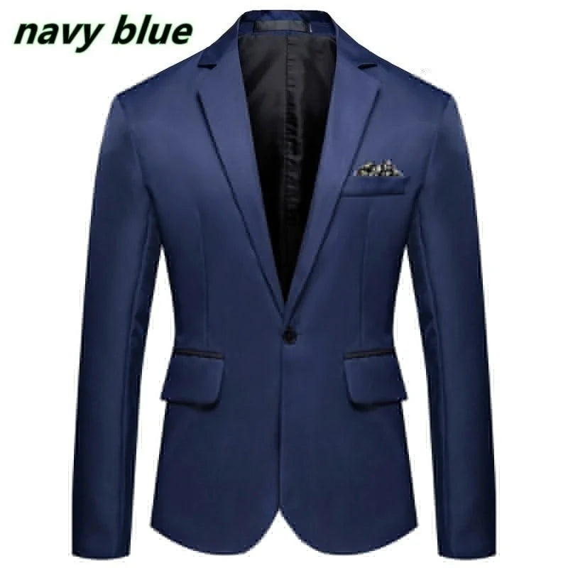 Fashion New Men's Casual Business Jacket Slim Fit Dress Blazer Wedding Suit Jacket Fashion Cocktail Party Suit Jackets