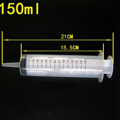 100mL / 150mL / 200mL Reusable Plastic Syringes Feeder Cleaning Douche Enema Nutrient Sterile Health Measuring Syringe Tools