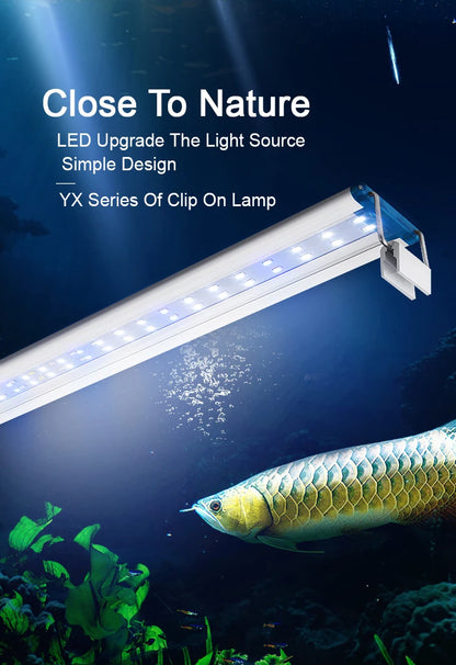 18~70CM Super Bright Lamp LED Aquarium Light For Aquatic Plant Fish Tank Extensible Clip Lamp 90~260V