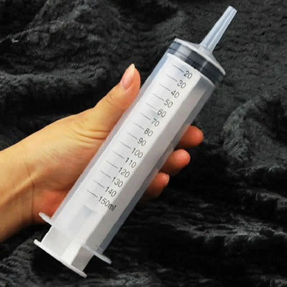 100mL / 150mL / 200mL Reusable Plastic Syringes Feeder Cleaning Douche Enema Nutrient Sterile Health Measuring Syringe Tools