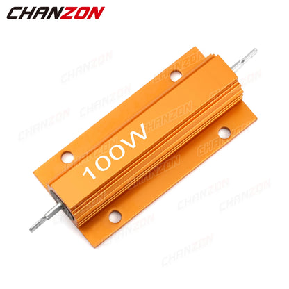 2Pcs 25W 50W 10W Wirewound Aluminum Resistor High Power Resistance 0.01 0.5 1 2 3 4 5 6 8 10 16 20 25 50 75 1K 10K ohm Resistors