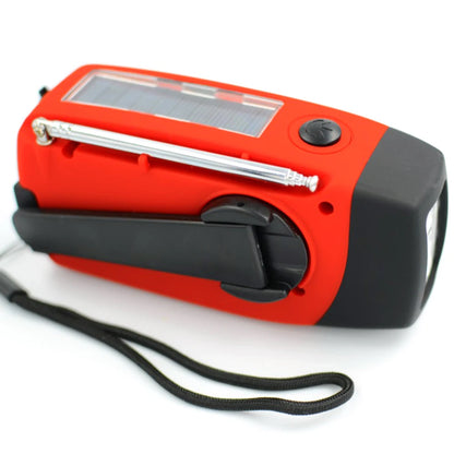 Multifunctional Solar Hand Crank Radio FM AM WB NOAA Weather Radio 2000mAh USB Charging Emergency LED Flashlight Power Ban