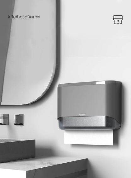 Bathroom Tissue Dispenser Wall-mounted Paper Towel Holder Punch Free Towel Dispenser for Kitchen Toilet Paper Holder