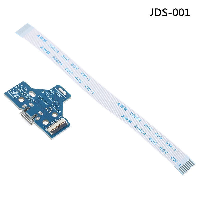 USB Charging Port Socket Circuit Board 12Pin JDS 011 030 040 For PS4 Controller