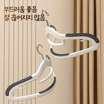 10PCS Clothes Hanging Household Hangers Non-slip Dormitory Bedroom Special Storage Clothes Hanging No Trace