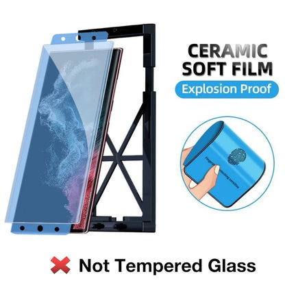 3PCS Ceramic Film For Samsung Galaxy S24 S22 S23 Ultra Note 20 Ultra Screen Protector With Install Kit