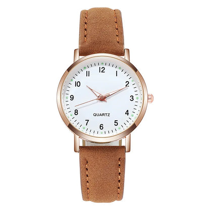 Fashion Watch For Women Leather Quartz Watches Ladies Luxury Back Light Wristwatch Clock relogio feminino