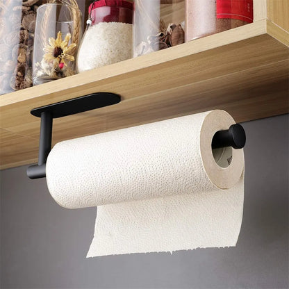 Adhesive Toilet Paper Holder Kitchen Roll Towel Rack Napkin Dispenser Absorbent Stand Tissue Hanger Bathroom Accessories