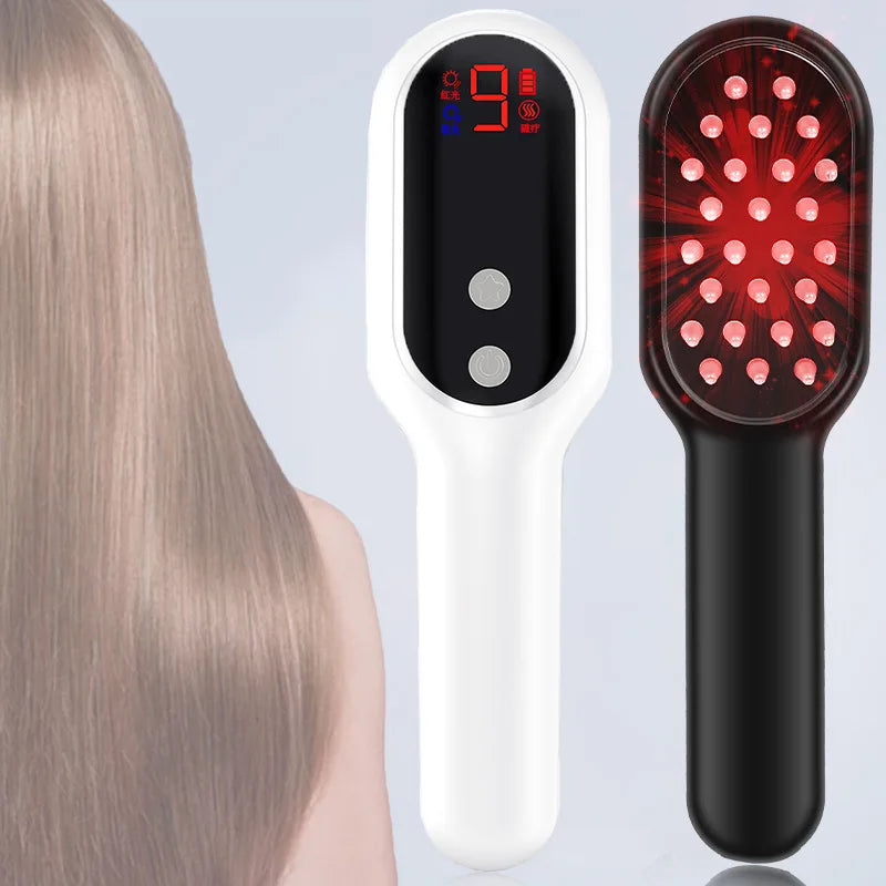 Alwafore Head Massage Comb Anti Hair Loss Infrared Hair Growth Comb Scalp Massager Red Light Treatment Head Scalp Massage