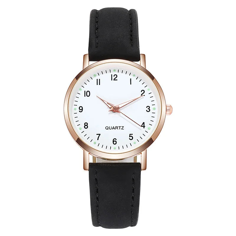 Fashion Watch For Women Leather Quartz Watches Ladies Luxury Back Light Wristwatch Clock relogio feminino