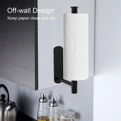 1~2PCS Suporte para papel higiênico Suporte para papel toalha de banheiro Adesivo absorvente Dispensador de papel WC Cozinha Acessórios de armazenamento de ferragens