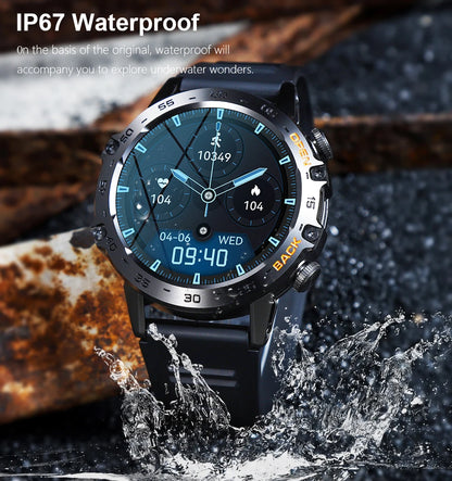 MEVADEN Steel 1.39 Bluetooth Call Smart Watch Men Sports Fitness Tracker Watches IP67 Waterproof Smartwatch for Android IOS MD52