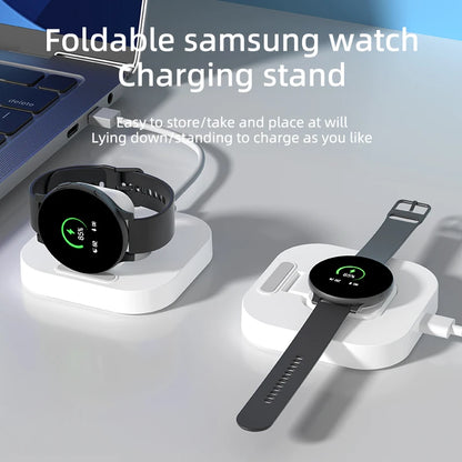 Watch Wireless Charger Stand For Samsung Galaxy Watch 6 5 4 3 Pro 45/40/44mm Active 2 Classic Type C Fast Charging Dock Station