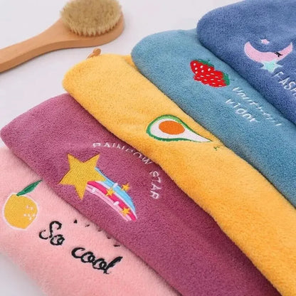 1pc Quickly Dry Hair Hat Super Absorbent Soft Bathroom Women Head Towels Girls Cute Hair Towel Hair Dry Wrap Bonnets