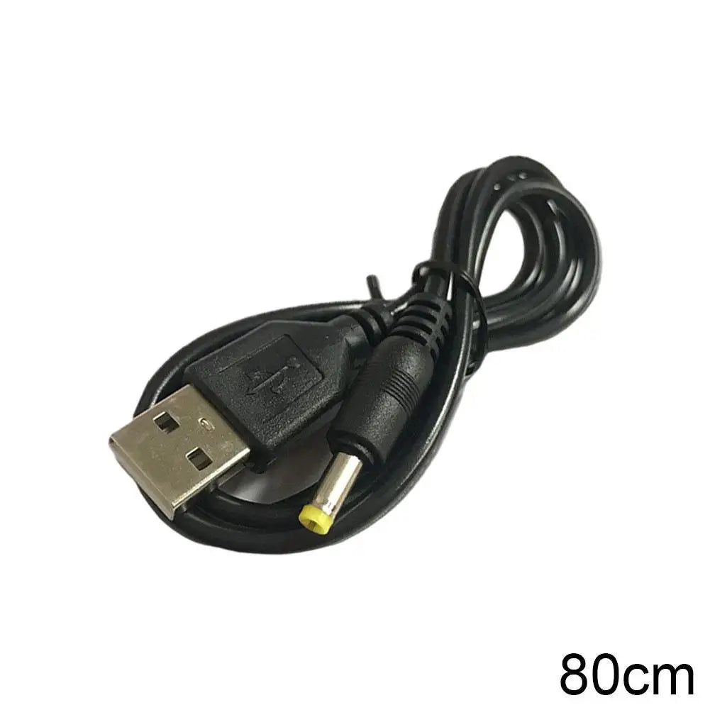 1pcs 80cm 5V USB  To DC Power Charging Cable Charge Cord 4.0x1.7mm Plug 5V 1A Power Charging Cable for PSP 1000/2000/3000