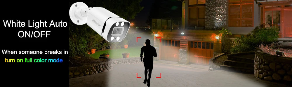 4K 8MP POE IP Camera Audio Outdoor POE/NOT POE H.265 Onvif Bullet CCTV Home 5MP Color Night Vision Security Camera