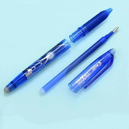 Conjunto de canetas de gel apagáveis ​​Pilot Frixion 0,5 mm azul/preto/vermelho recargas substituíveis material escolar acessórios de escritório