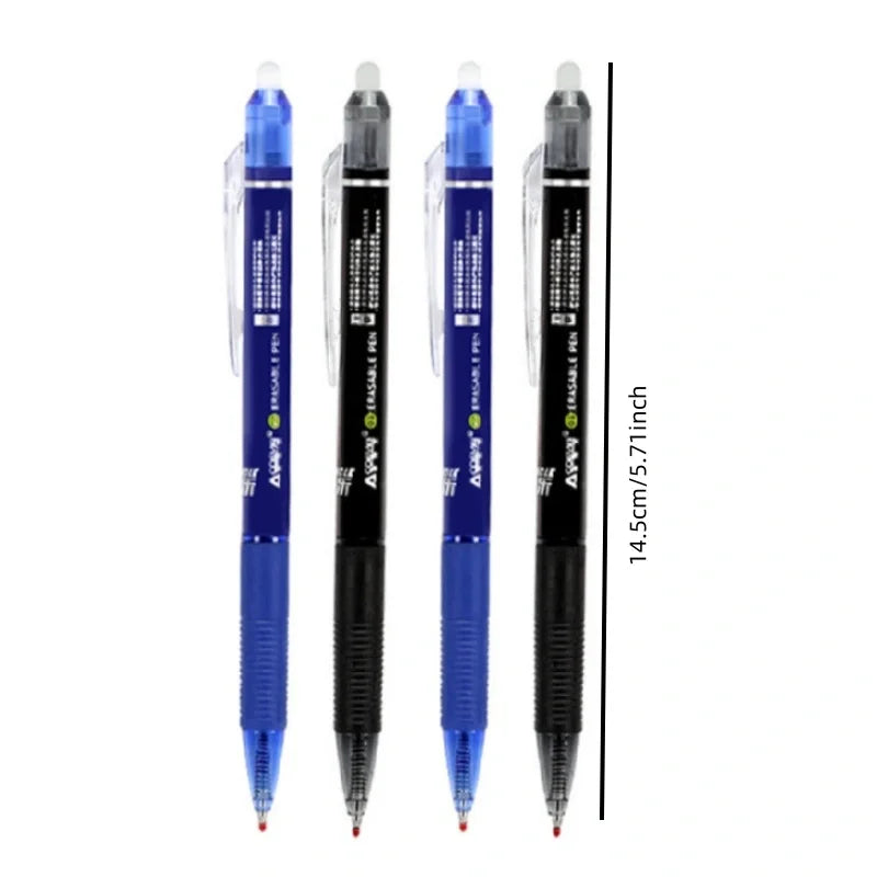 23pcs/set 0.5mm Large Capacity Ink Erasable Gel Pen with Refill Set Office Writing Stationery Black/Blue Magic Ink Erasable Pen