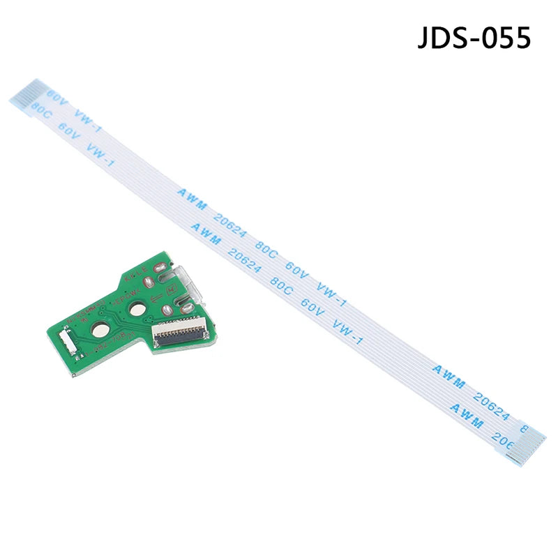 USB Charging Port Socket Circuit Board 12Pin JDS 011 030 040 For PS4 Controller