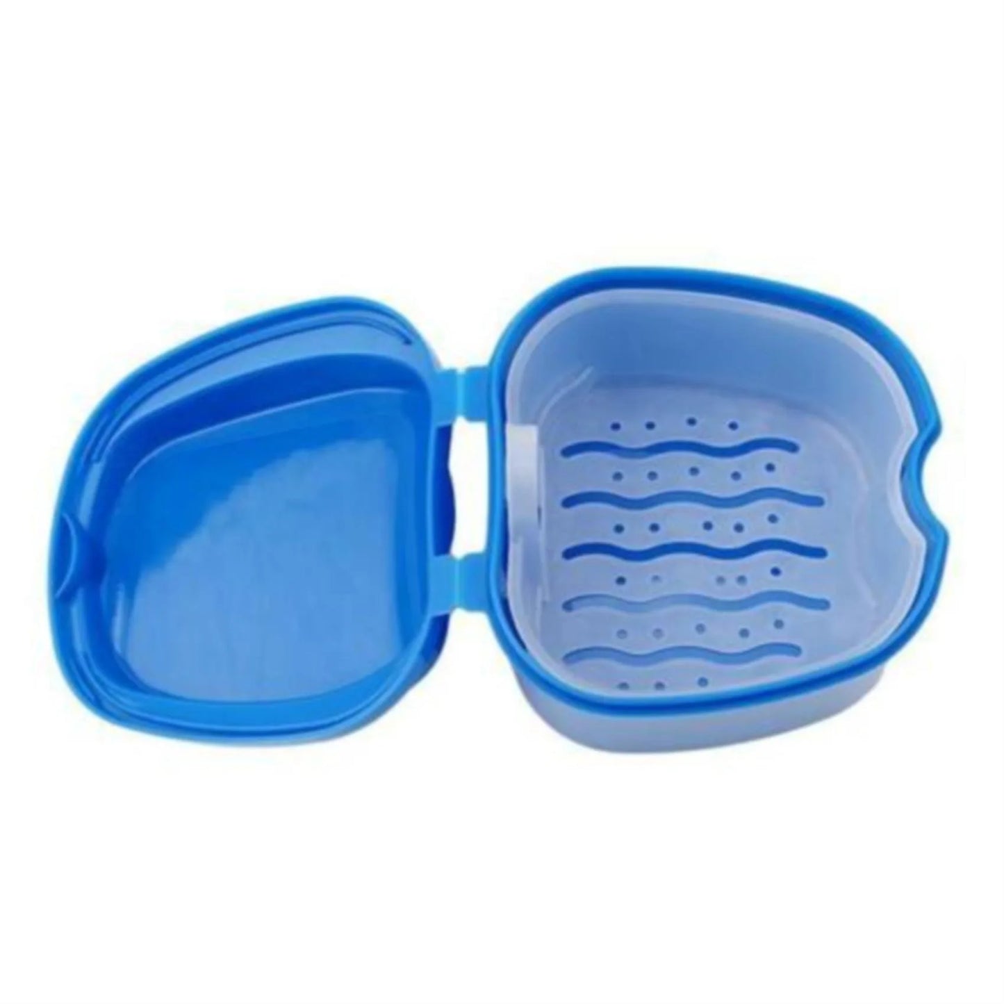 1PC Oral Denture Care Bath Box False Teeth Cleaning Nursing with Hanging Net Container Cleaning False Teeth Bath Case