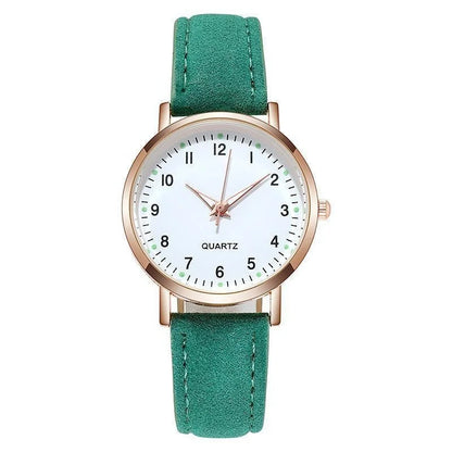 Senhoras Relógio Feminino Retro Luminoso Cravejado De Diamantes Cinto De Couro Relógio De Quartzo Feminino Simplicidade Decoração Casual Relógios De Pulso