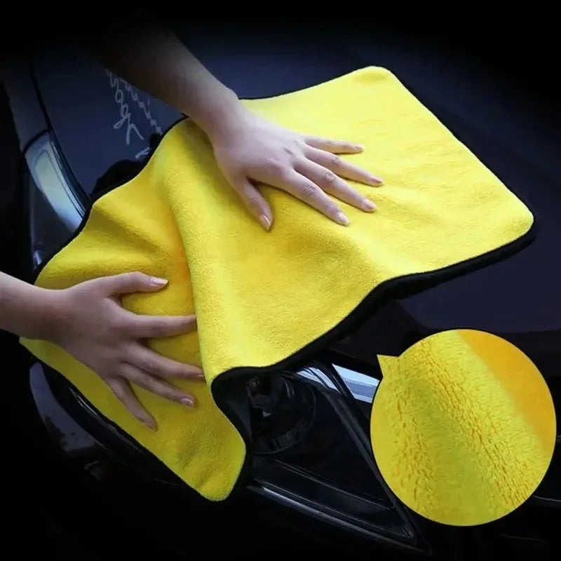 Car Body Cleaning Wipe Rag Water Absorption Drying Cloth Car Microfiber Washing Towels Soft  Double Layer Thicken