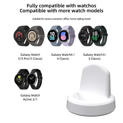 Watch Wireless Charger Stand For Samsung Galaxy Watch 6 5 4 3 Pro 45/40/44mm Active 2 Classic Type C Fast Charging Dock Station