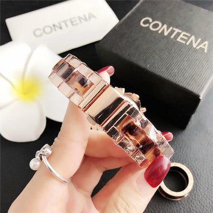 CONTENA 2023 Top Brand Luxury Watches for Women Fashion Creative Steel Bracelet Women's Watches Ladies Quartz Watch Reloj Mujer