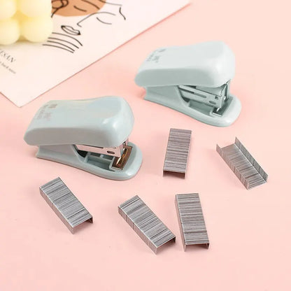 1pcs Mini Stapler Set Staples Paper Binder Stationery Office Kawaii Stationery Binding Tools School Supplies