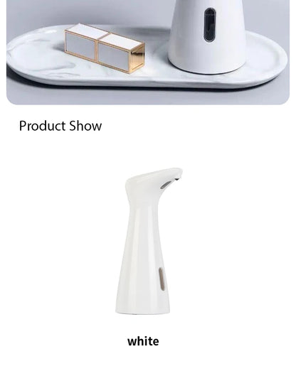 Automatic Sensor Soap Dispenser White High Quality Abs Waterproof Hand Soap Sensor Bathroom Smart Wash Handpiece