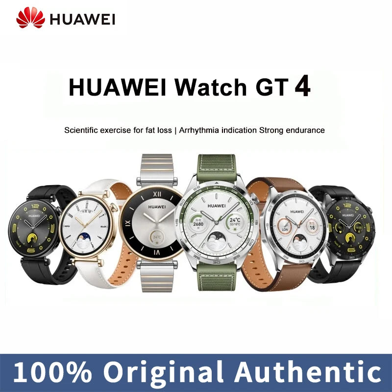 Huawei Watch GT4 Smart Watch Blood Oxygen Monitor Smartwatch Phone Call Heart Rate GPS Tracker Watch