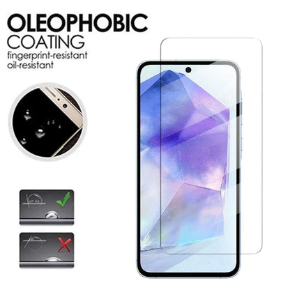 5Pcs Tempered Glass For Samsung Galaxy A55 A15 A25 A05S A53 A34 A24 A54 A14 HD Screen Protector Cover For Samsung A15 A55 Film