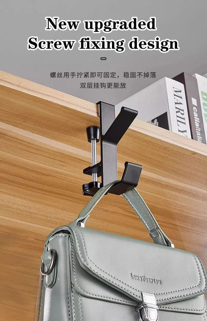 Adjustable Desk Edge Hook Gaming Headset Desk Hanger Student Backpack Storage Hanging Hook Punch-free Home Office Organizer