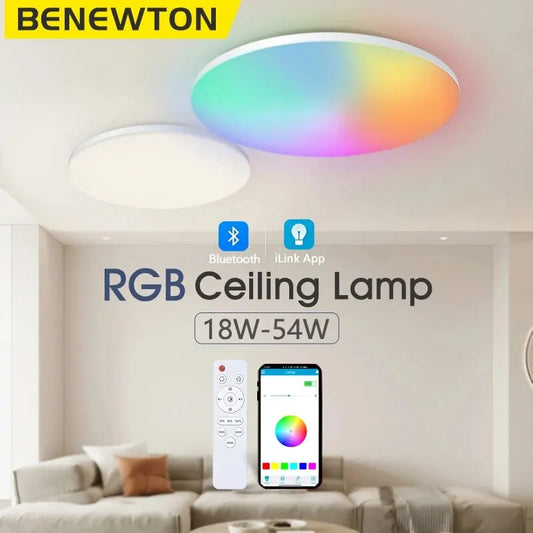 BENEWTON Smart Ceiling Light RGB CCT APP Control 370mm 300mm 18-54w 220v Ambient Light For Bedroom Home Decor