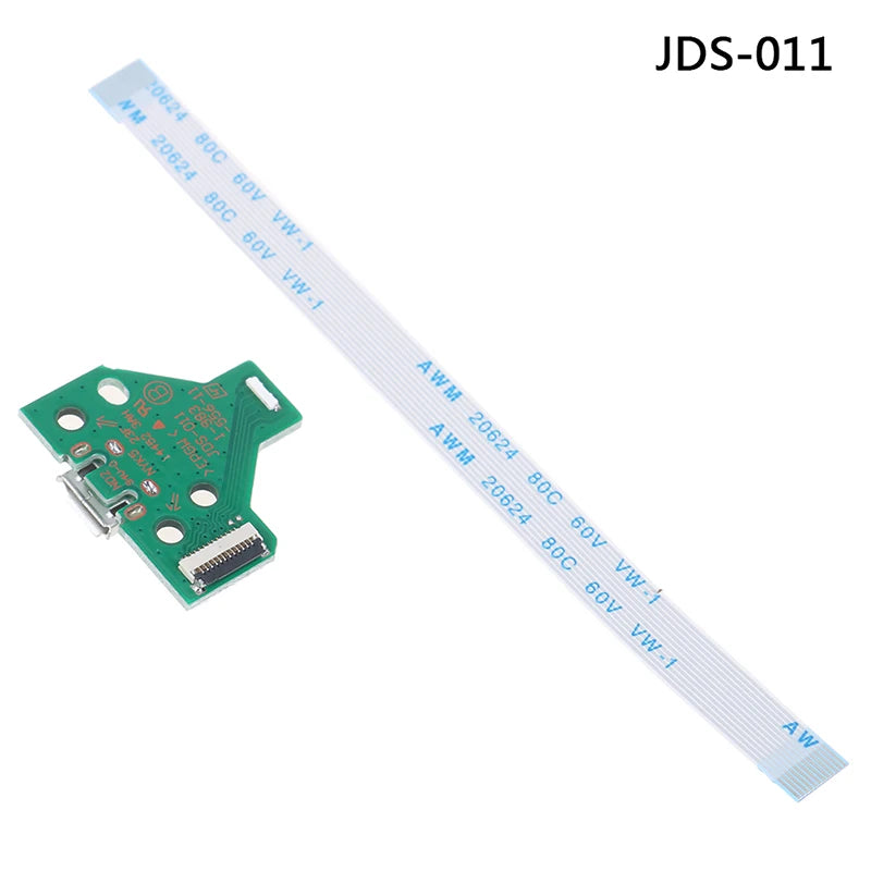 USB Charging Port Socket Circuit Board 12Pin JDS 011 030 040 For PS4 Controller