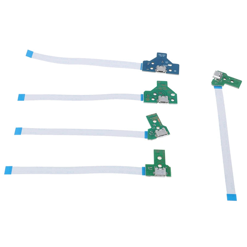 USB Charging Port Socket Circuit Board 12Pin JDS 011 030 040 For PS4 Controller