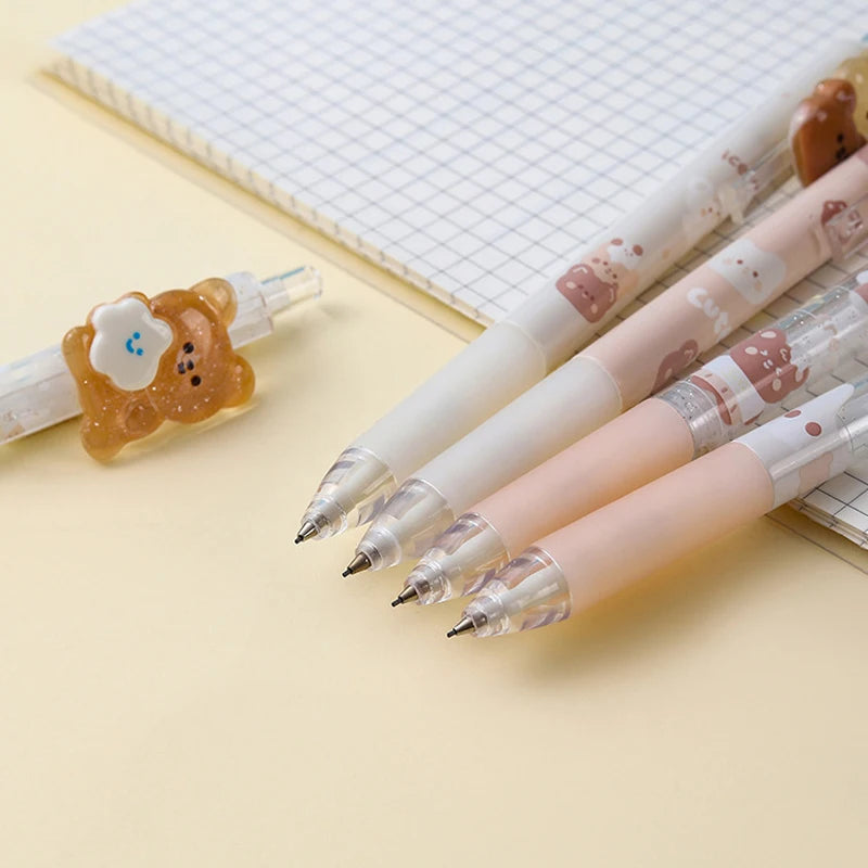 2PCS Mechanical Pencils Kawaii Automatic Pencils Refills Lead Korean Stationery Kawaii Drawing Writing Office School Supplies