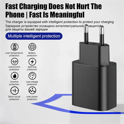 45W USB Charger Quick Charge Phone Adapter Type C Super Fast Charging Wall Charger For iPhone Samsung Xiaomi Huawei EU/US Plug