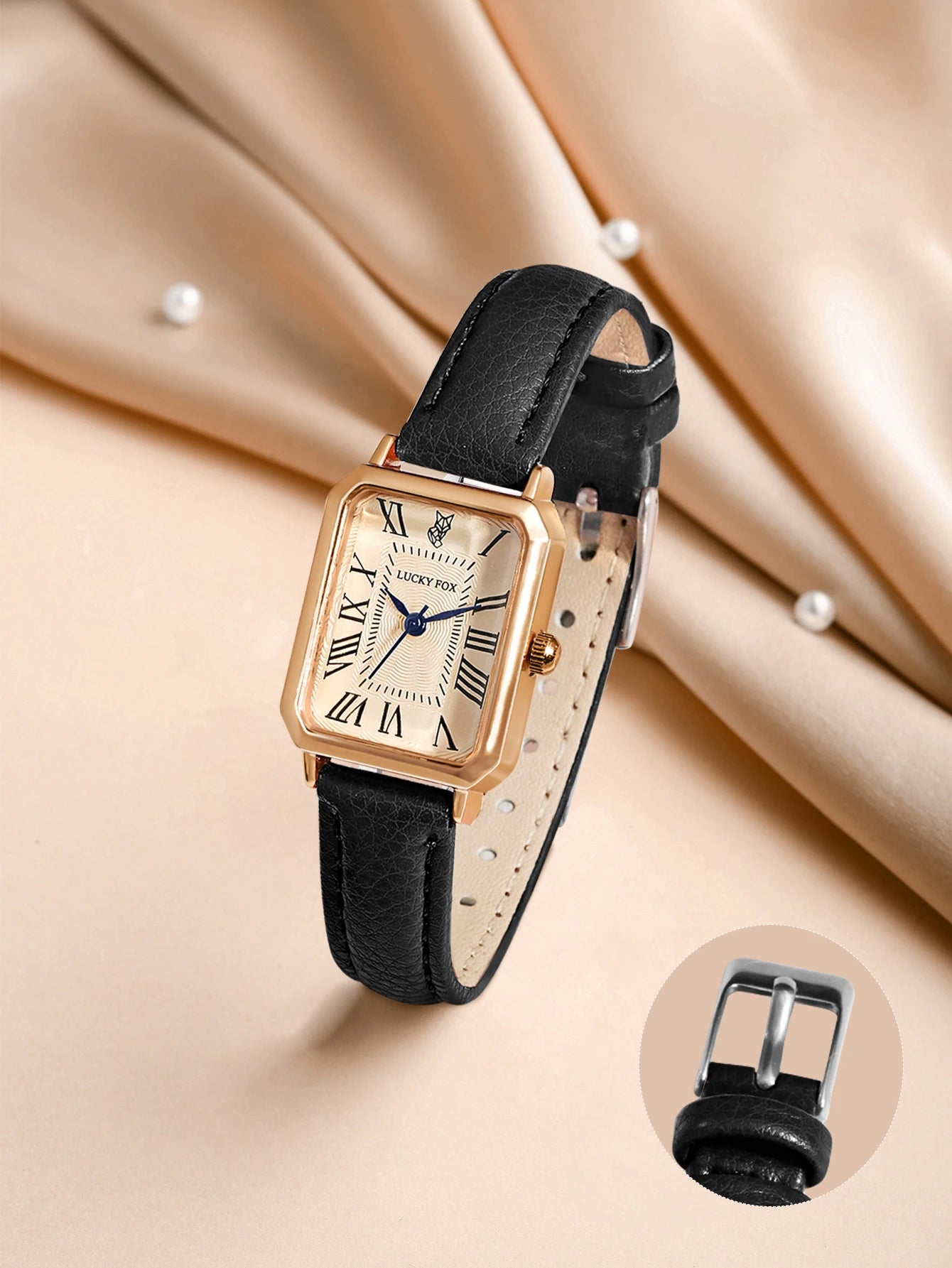 Fashion Retro Digital Dial Casual Watches Square Leather Strap Fashionable Clock Quartz Wristwatch for Women Gift