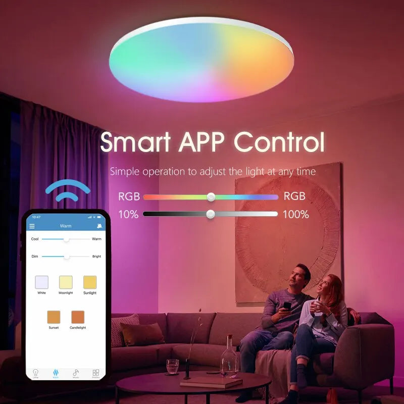 BENEWTON Smart Ceiling Light RGB CCT APP Control 370mm 300mm 18-54w 220v Ambient Light For Bedroom Home Decor