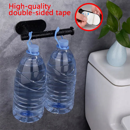 Adhesive Toilet Paper Holder Kitchen Roll Towel Rack Napkin Dispenser Absorbent Stand Tissue Hanger Bathroom Accessories