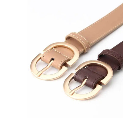 Luxury Belt For Women Pin Buckle Metal Adjustable High Quality Waistband Jeans Girl Fashion Lady Girdle Designer Trend Belts New