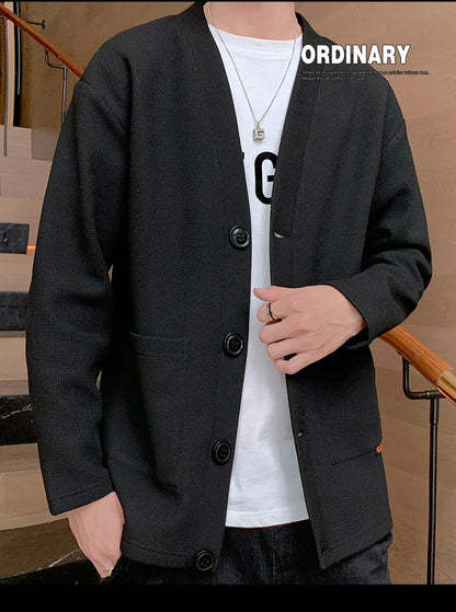 2023 Men's Jacket Summer Ice Silk Quick Drying Jacket High-End Business Casual Waistcoat Solid Color All-In-One Trench Coat 5XL