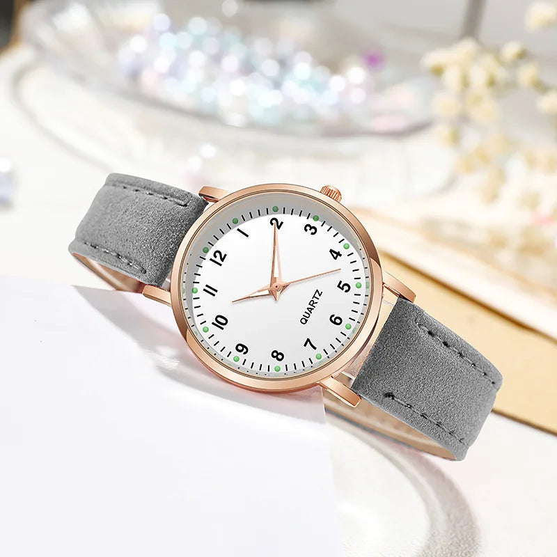 Fashion Watch For Women Leather Quartz Watches Ladies Luxury Back Light Wristwatch Clock relogio feminino