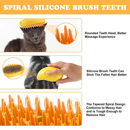 3 in 1 Pet Brush Cat Steam Brush Comb Dog Brush Electric Spray Cat Hair Brushes Massage Pet Grooming Hair Removal Combs