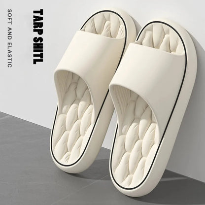 Ultra Light Soft Slippers Simple Fashion Slippers EVA Elastic Shoes Colorful Simple Sneakers Door Bathroom Flip Flop Sandals